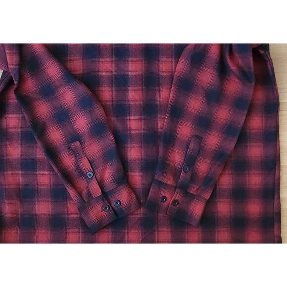 Dixxon Flannel Form & Function Red & Black Snap Buttons Men’s 2X Tall - Picture 3 of 10